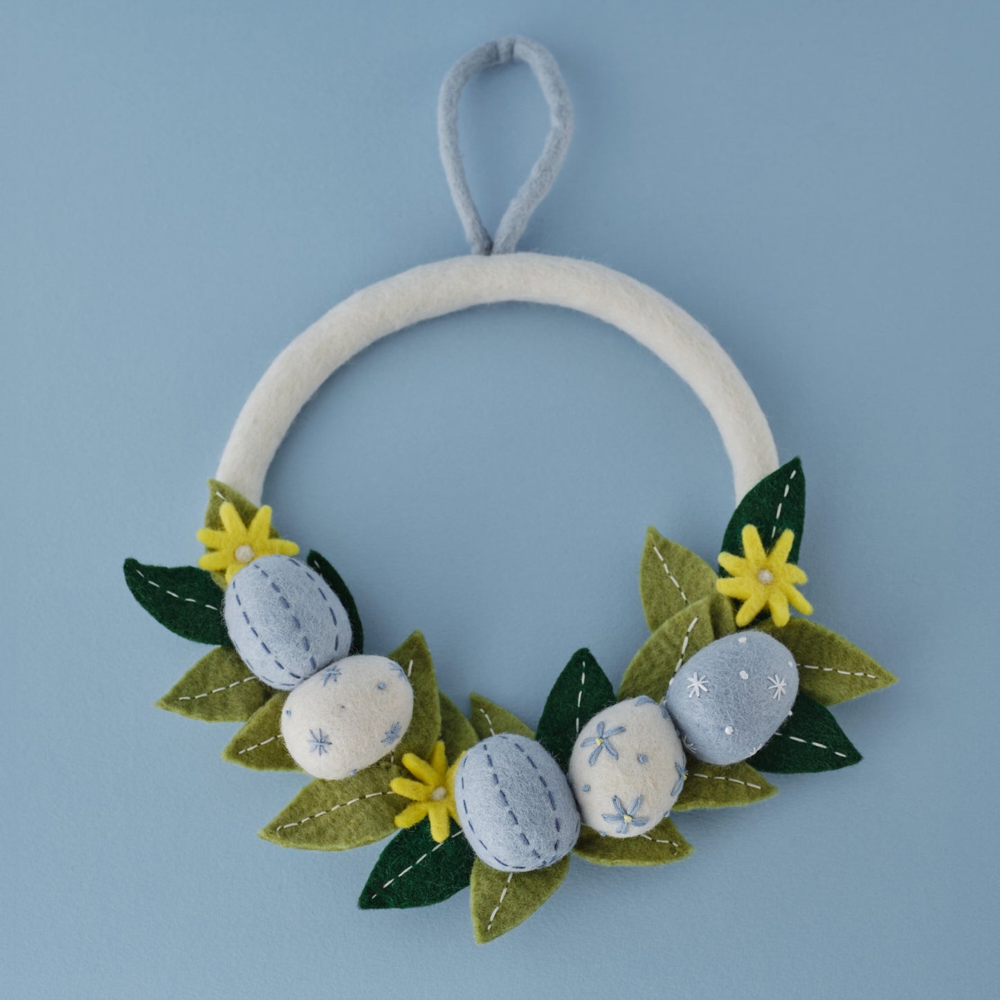 Felt Easter Egg Foliage Wreath- 5 Inner Pack