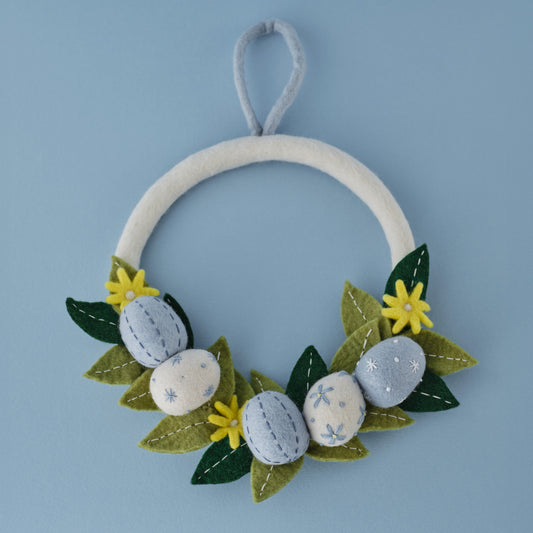 Felt Easter Egg Foliage Wreath- 5 Inner Pack