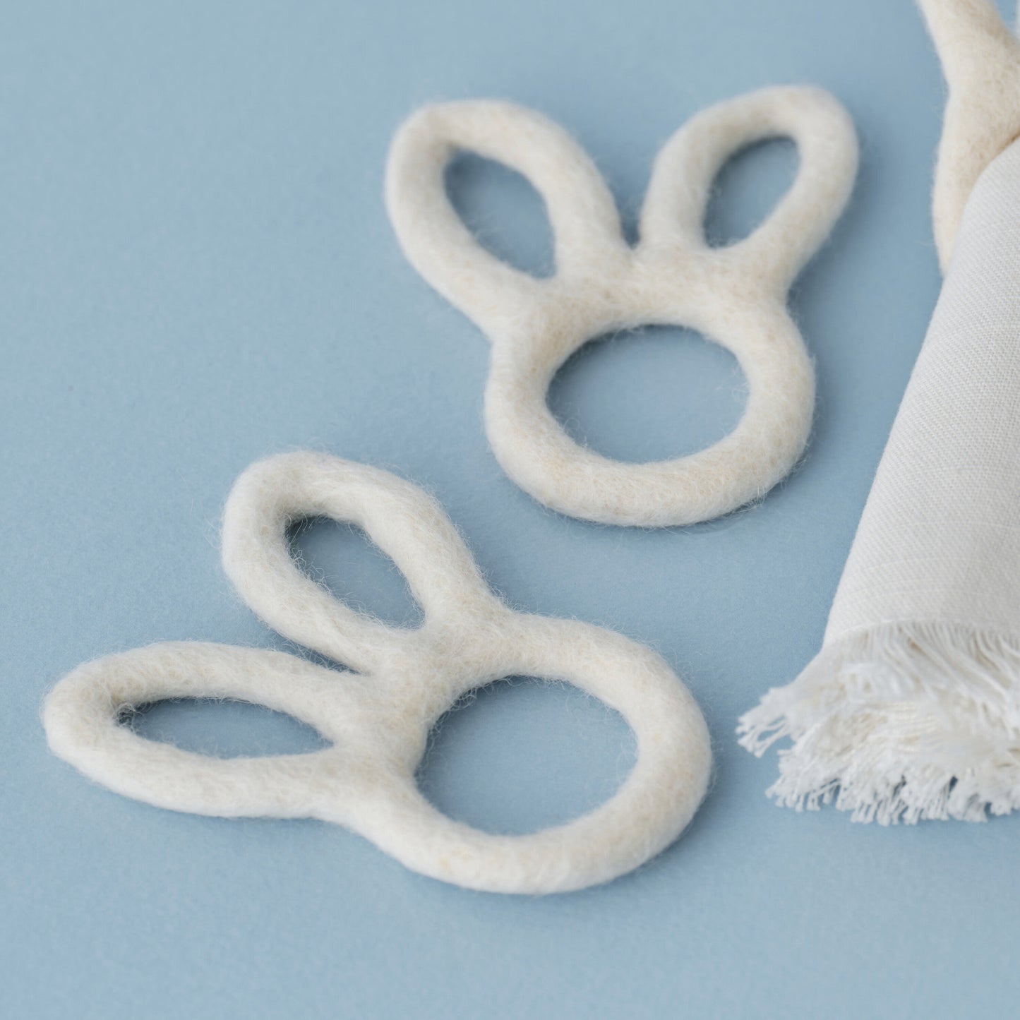 Felt Bunny Easter Napkin Rings- 5 Inner Pack