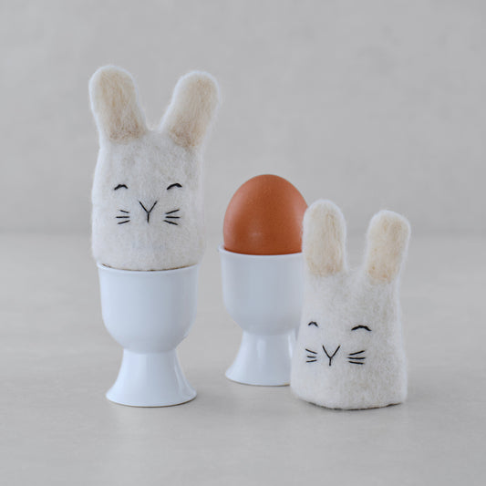Felt Easter Bunny Egg Cosies- 5 Inner Pack