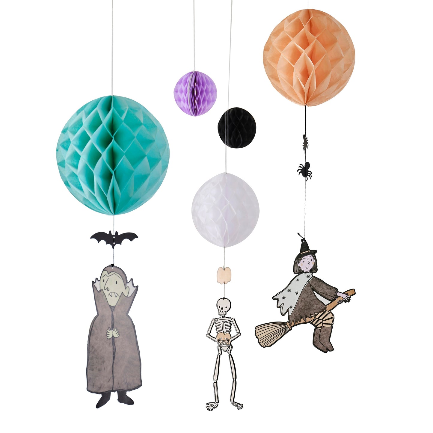 Halloween Hanging Paper Party Decorations- 5 Inner Pack