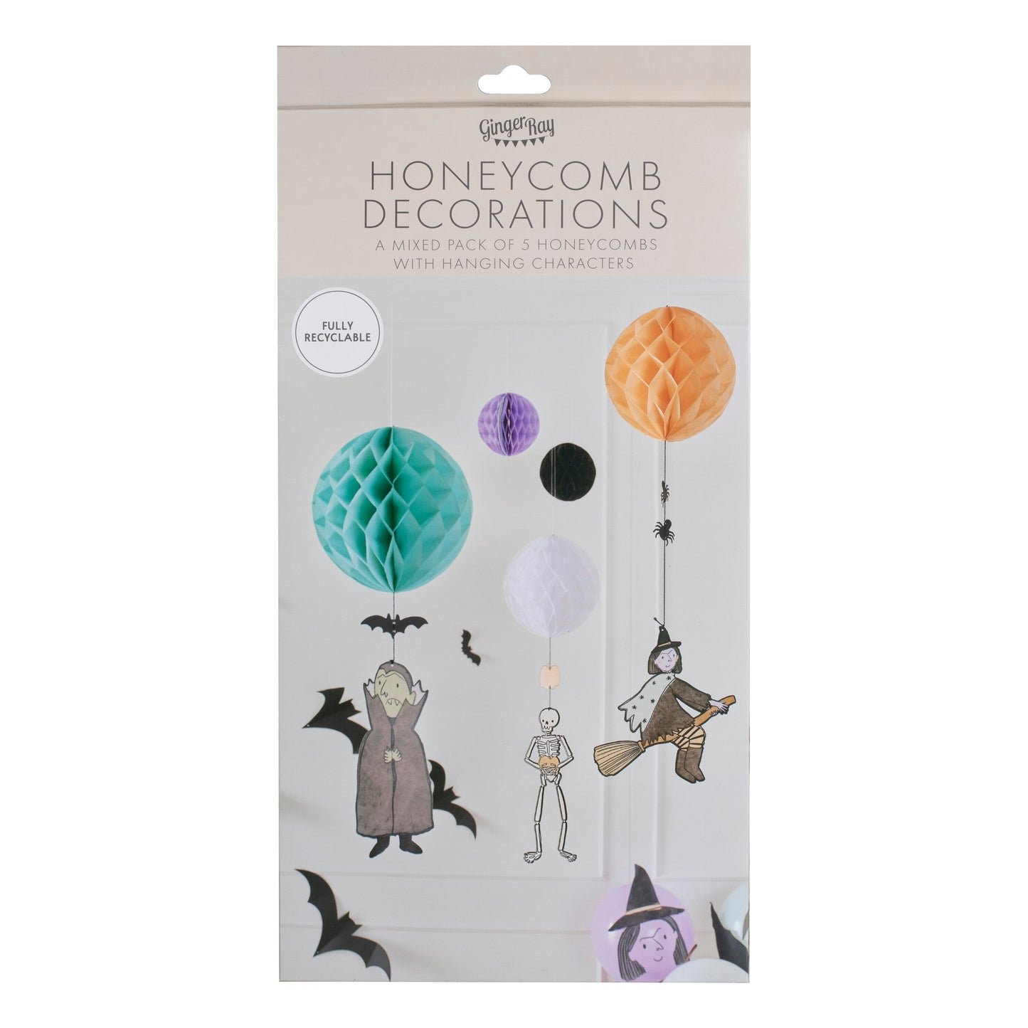 Halloween Hanging Paper Party Decorations- 5 Inner Pack