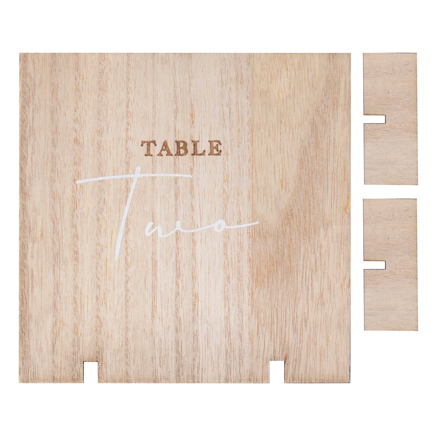 Wooden Wedding Table Numbers- 5 Inner Pack