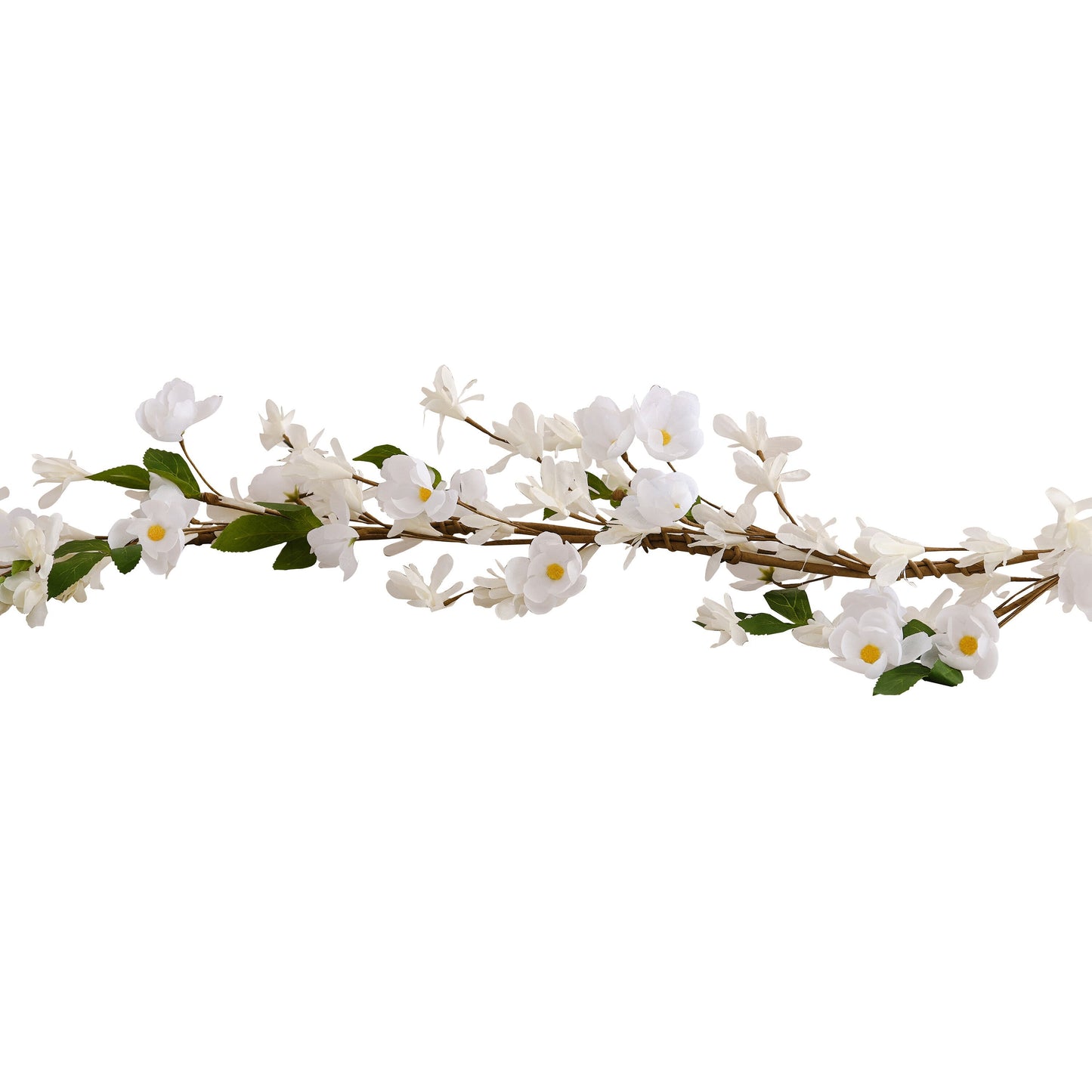 White Blossom Artificial Flower Garland- 5 Inner Pack