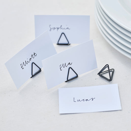 Black Wire Place Card Holders- 5 Inner Pack