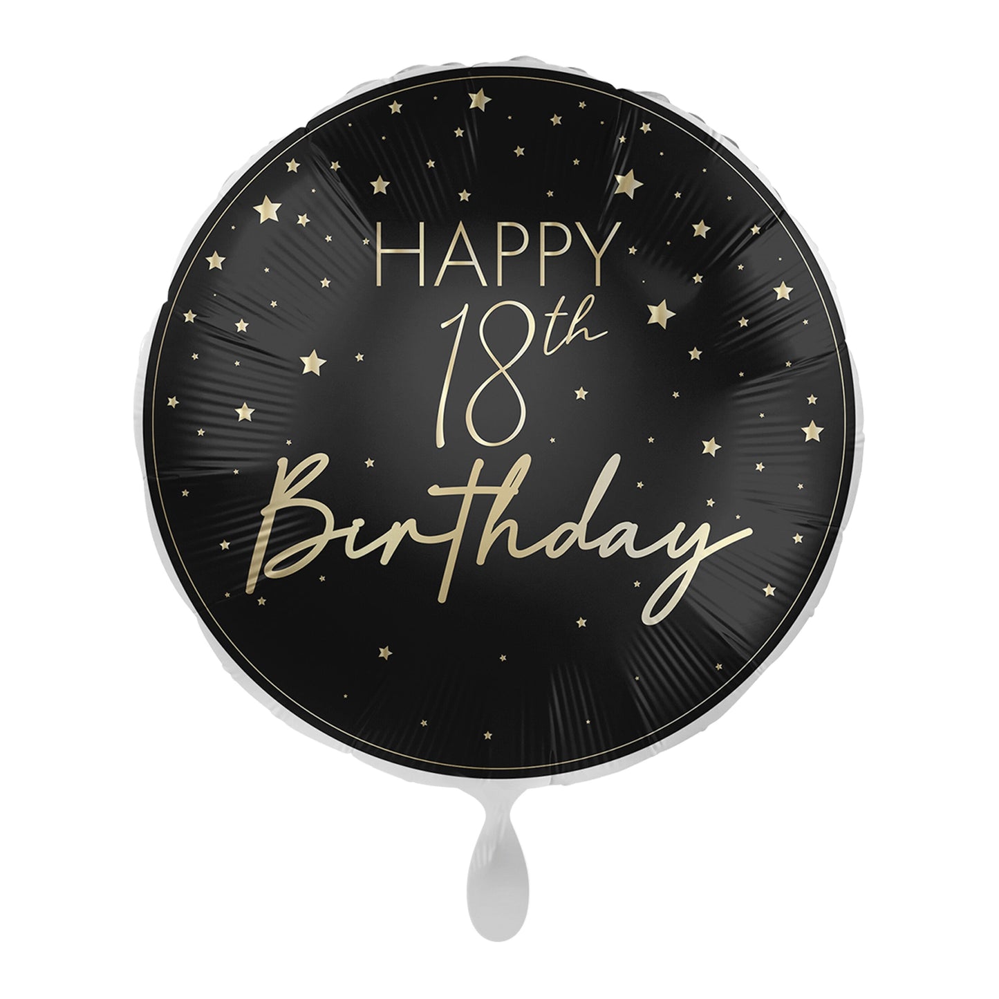 Black & Gold 18th Birthday Balloon- 5 Inner Pack