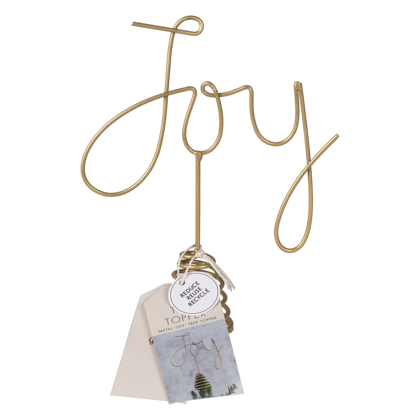 Joy Christmas Tree Topper- 5 Inner Pack