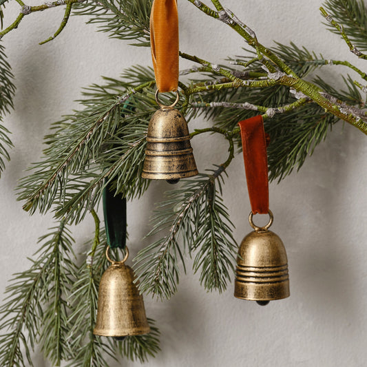Metal Bell Christmas Tree Decorations- 4 Inner Pack