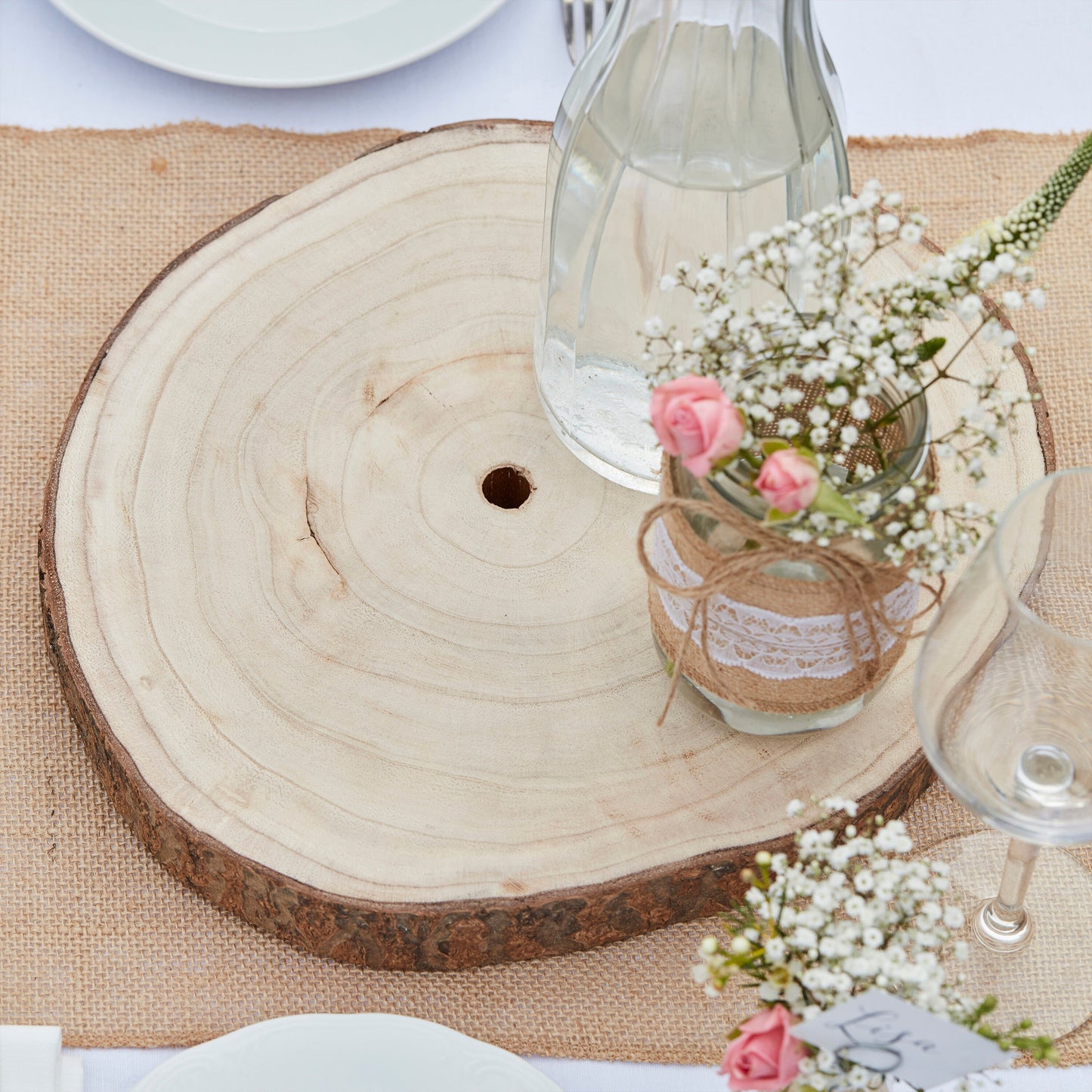 Wooden Slice Wedding Centrepiece- 5 Inner Pack