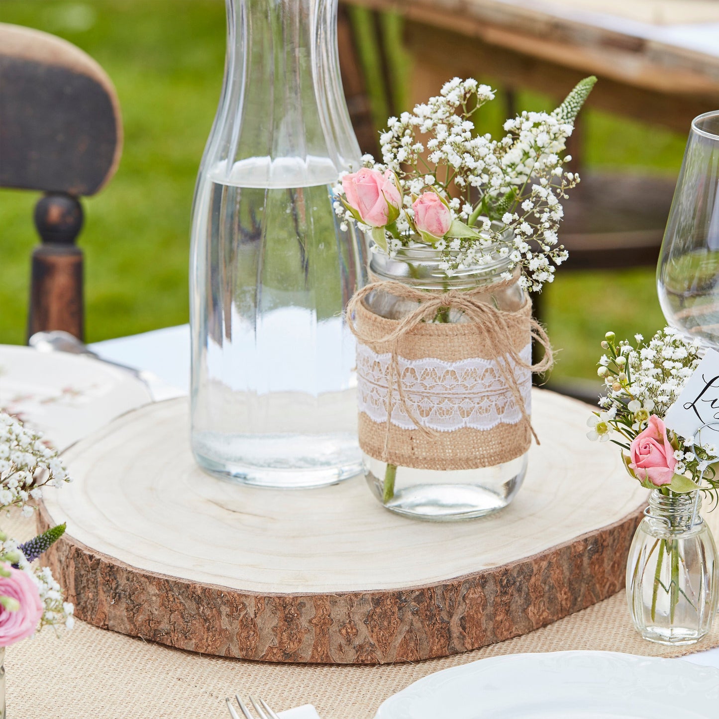 Wooden Slice Wedding Centrepiece- 5 Inner Pack