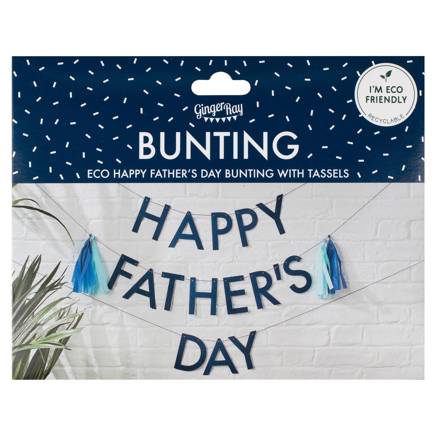 Happy Father's Day Bunting with Tassels- 5 Inner Pack