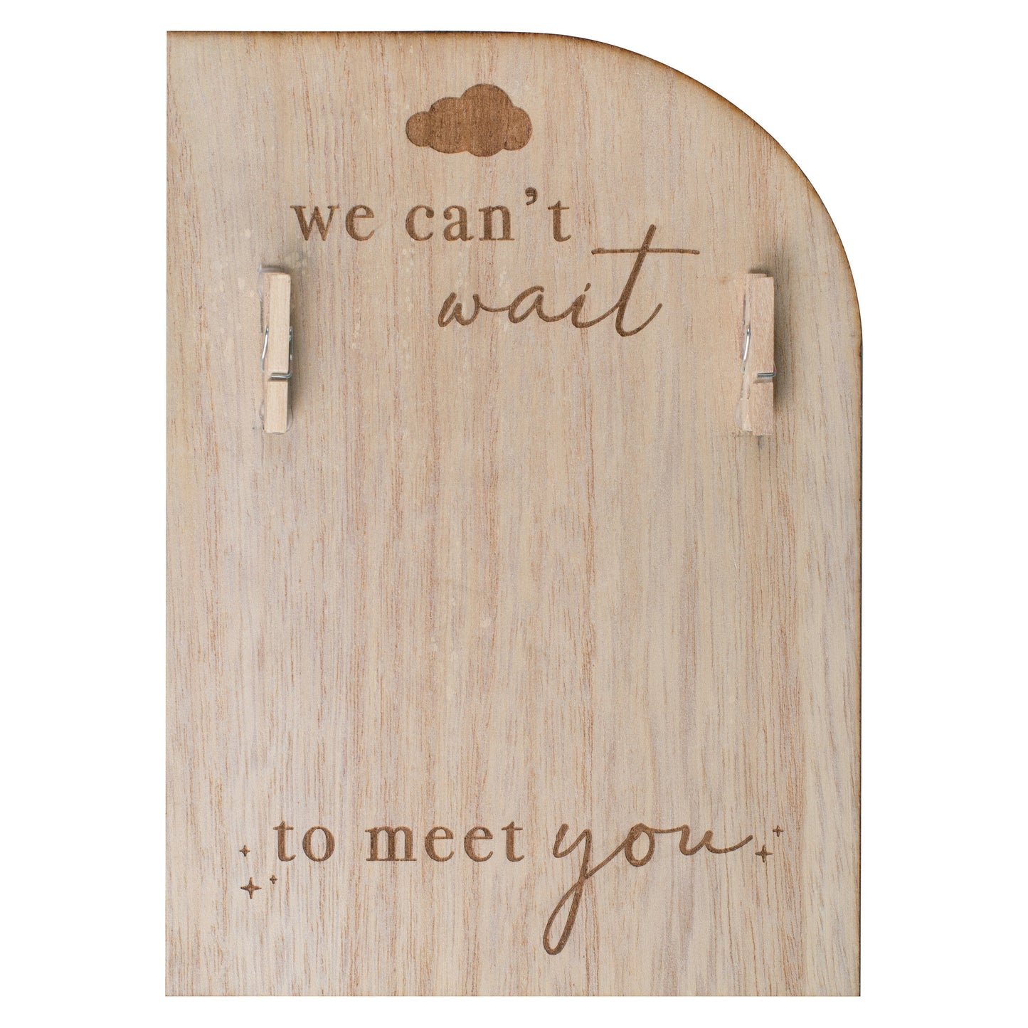 Wooden Engraved Pregnancy Announcement Sign- 5 Inner Pack