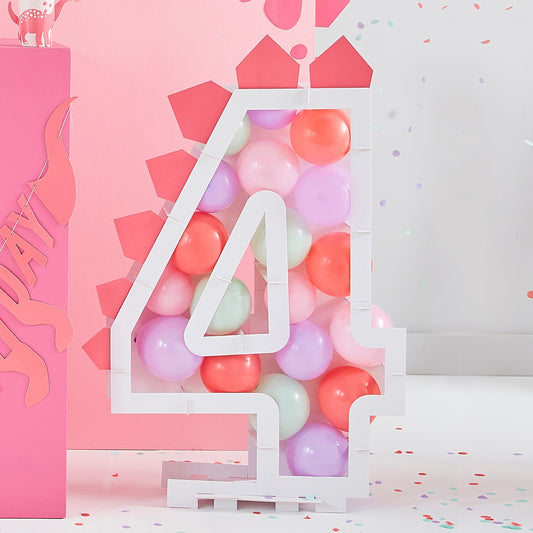 Pink, Lilac and Pastel Green Balloon Mosaic Balloon Pack with Card Spikes- 5 Inner Pack
