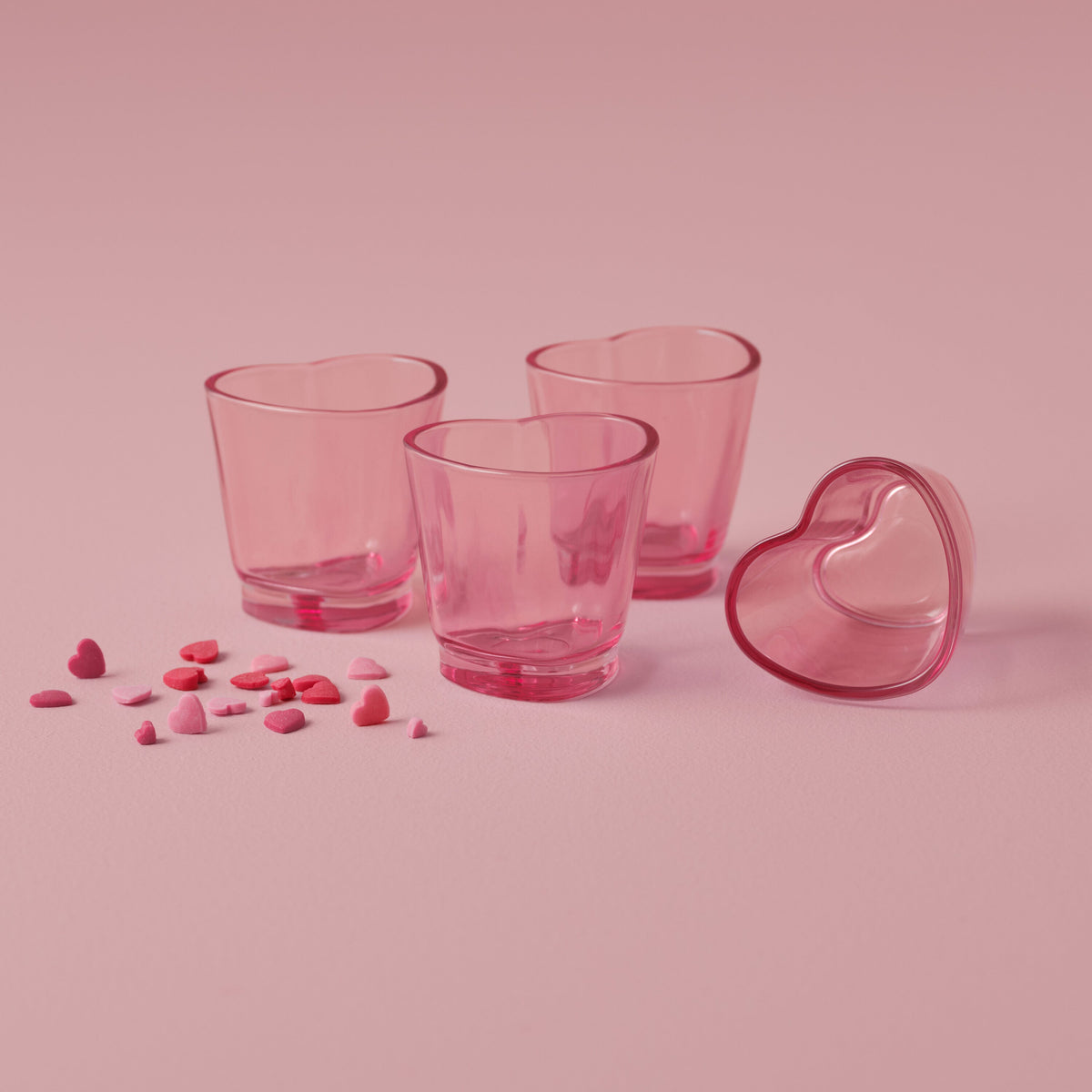 Pink Heart Shot Glasses- 5 Inner Pack