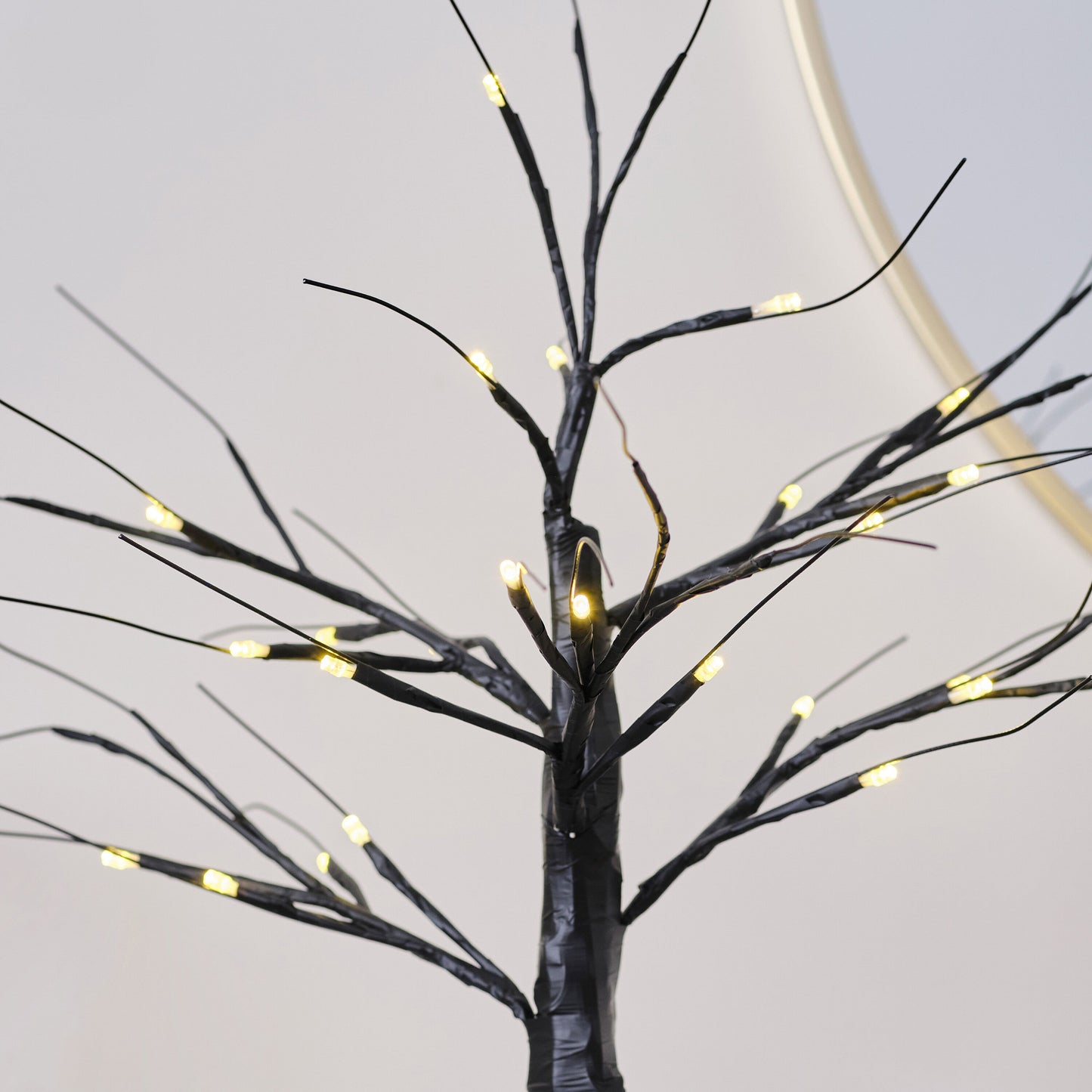 Black Light Up Halloween Tree Decoration- 5 Inner Pack