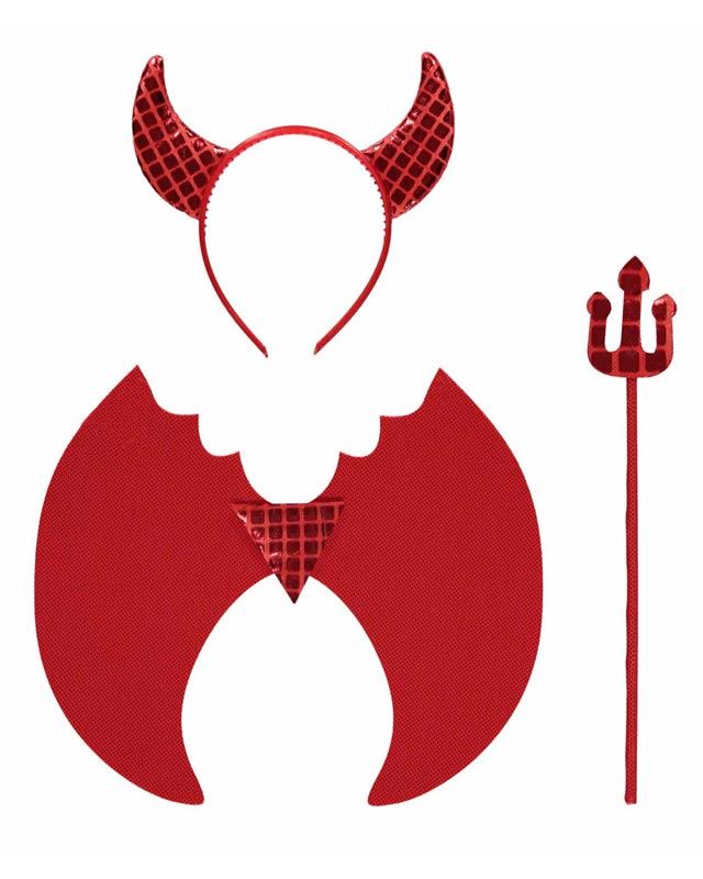Devil Wings w Headband&Trident