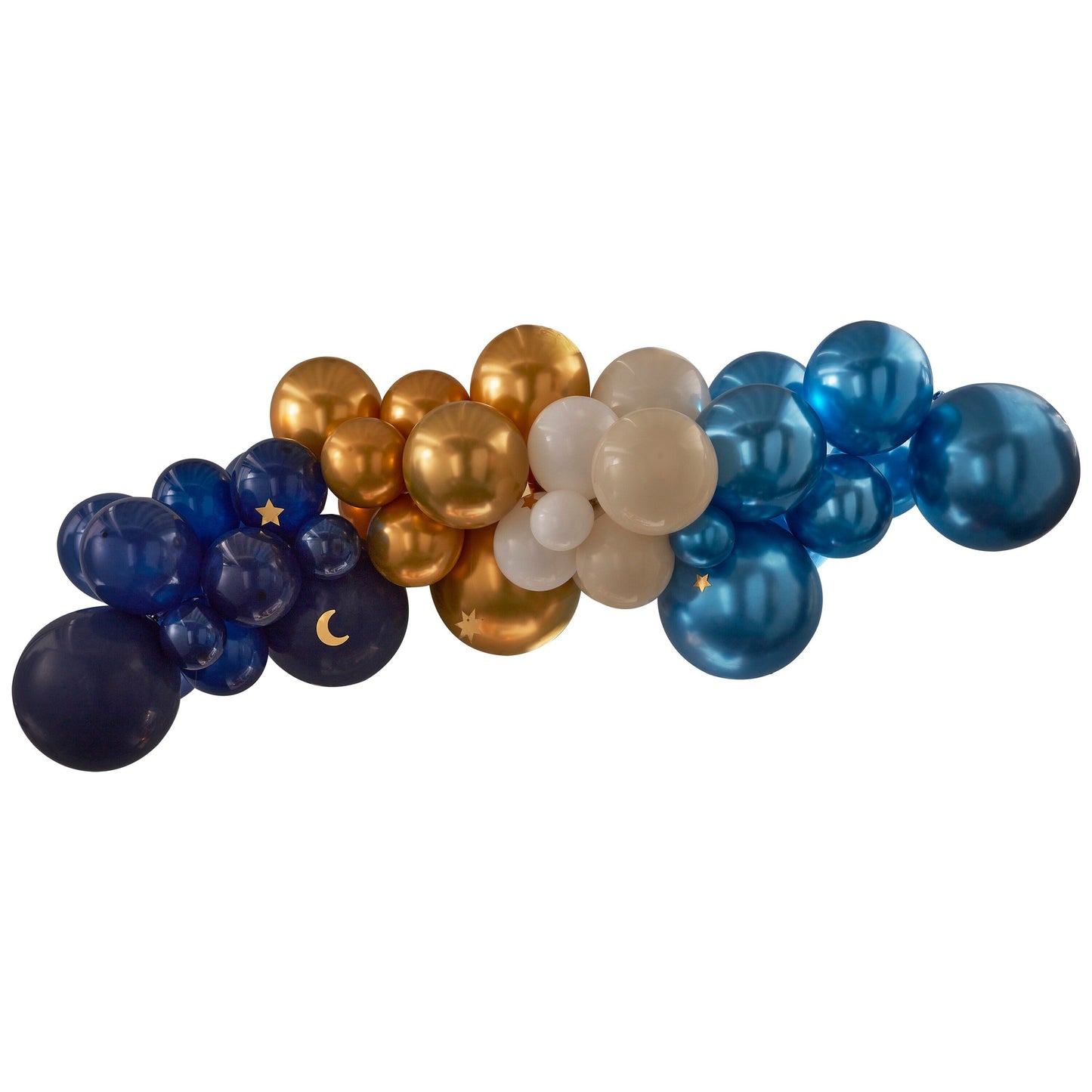Navy, Gold & Cream Balloon Arch Kit- 5 Inner Pack