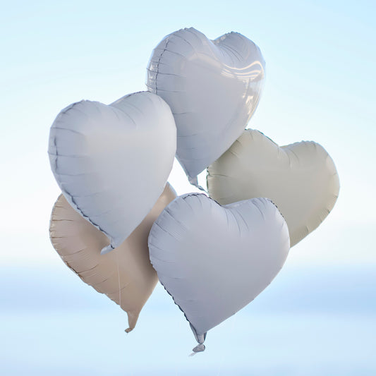 Heart Shaped Balloon Bundle- 5 Inner Pack