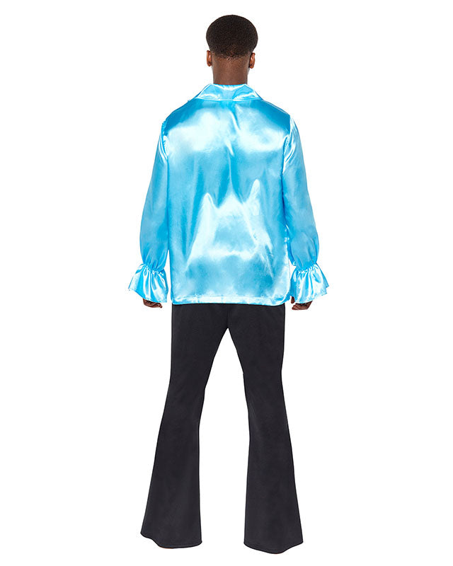 Satin Ruffle Shirt various Colours XL