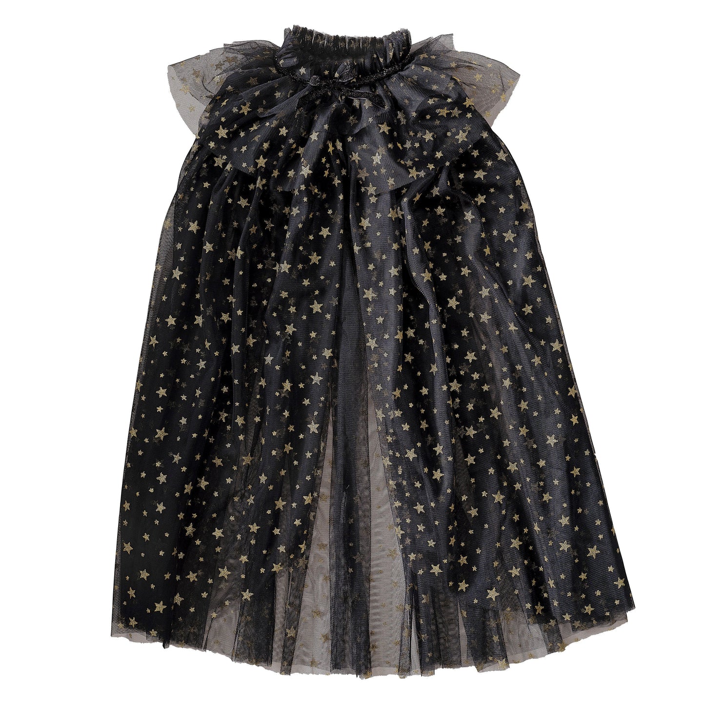 Black & Gold Star Witch Costume Cape- 4 Inner Pack
