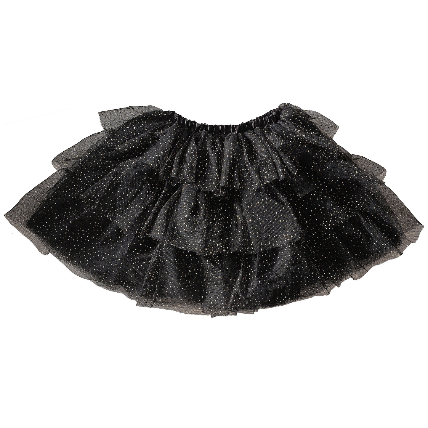Black & Gold Sparkle Dress Up Tutu- 4 Inner Pack
