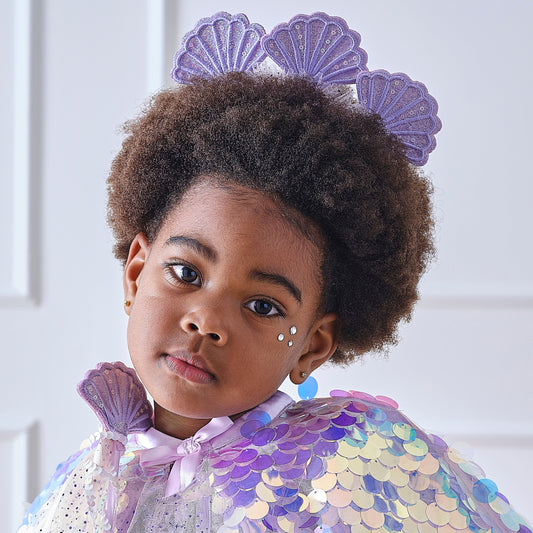 Purple Sequin Mermaid Headband- 4 Inner Pack