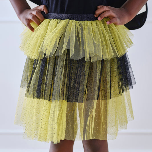 Black and Yellow Bumble Bee Costume Tutu - Ages 3-5- 4 Inner Pack