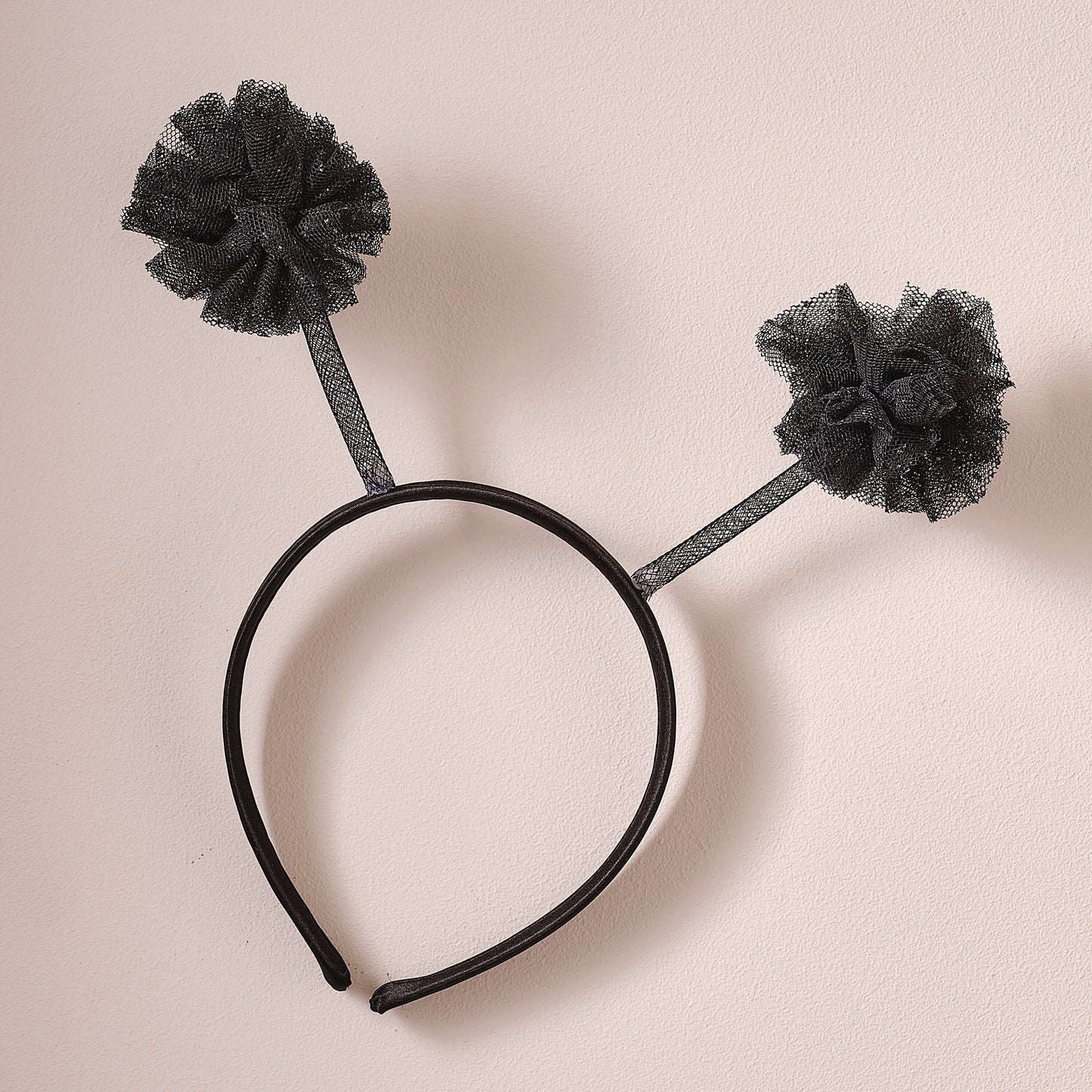 Black Pom Pom Bumble Bee Headband- 4 Inner Pack