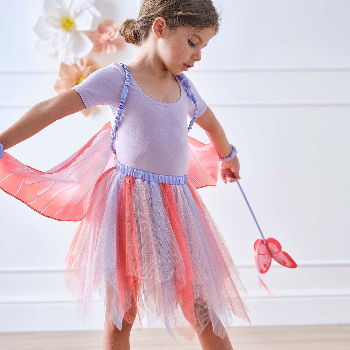 Red and Lilac Butterfly Costume Tutu- 4 Inner Pack