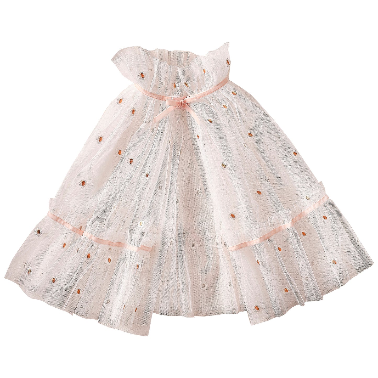 White and Pink Daisy Flower Costume Cape- 4 Inner Pack