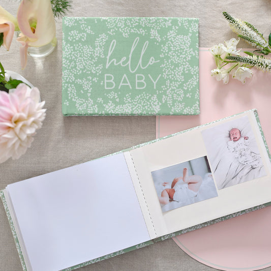 Hello Baby Fabric Baby Photo Album- 5 Inner Pack