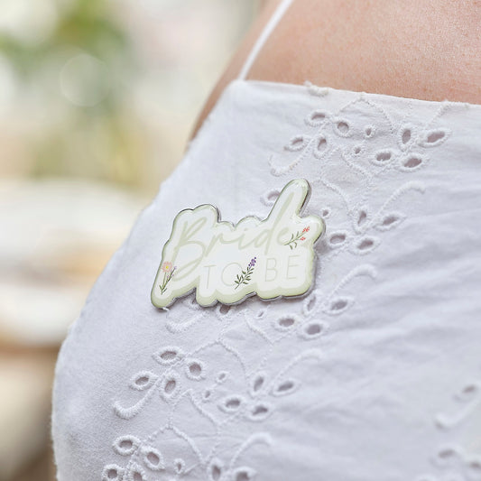 Floral Bride To Be Hen Party Badge- 5 Inner Pack