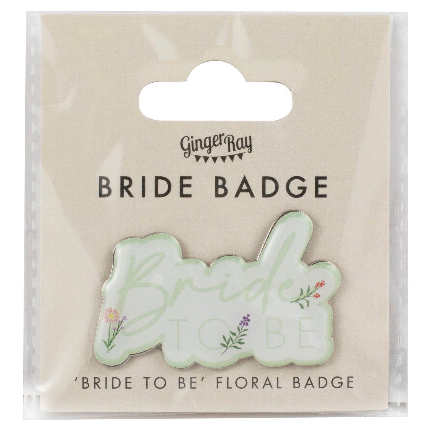 Floral Bride To Be Hen Party Badge- 5 Inner Pack