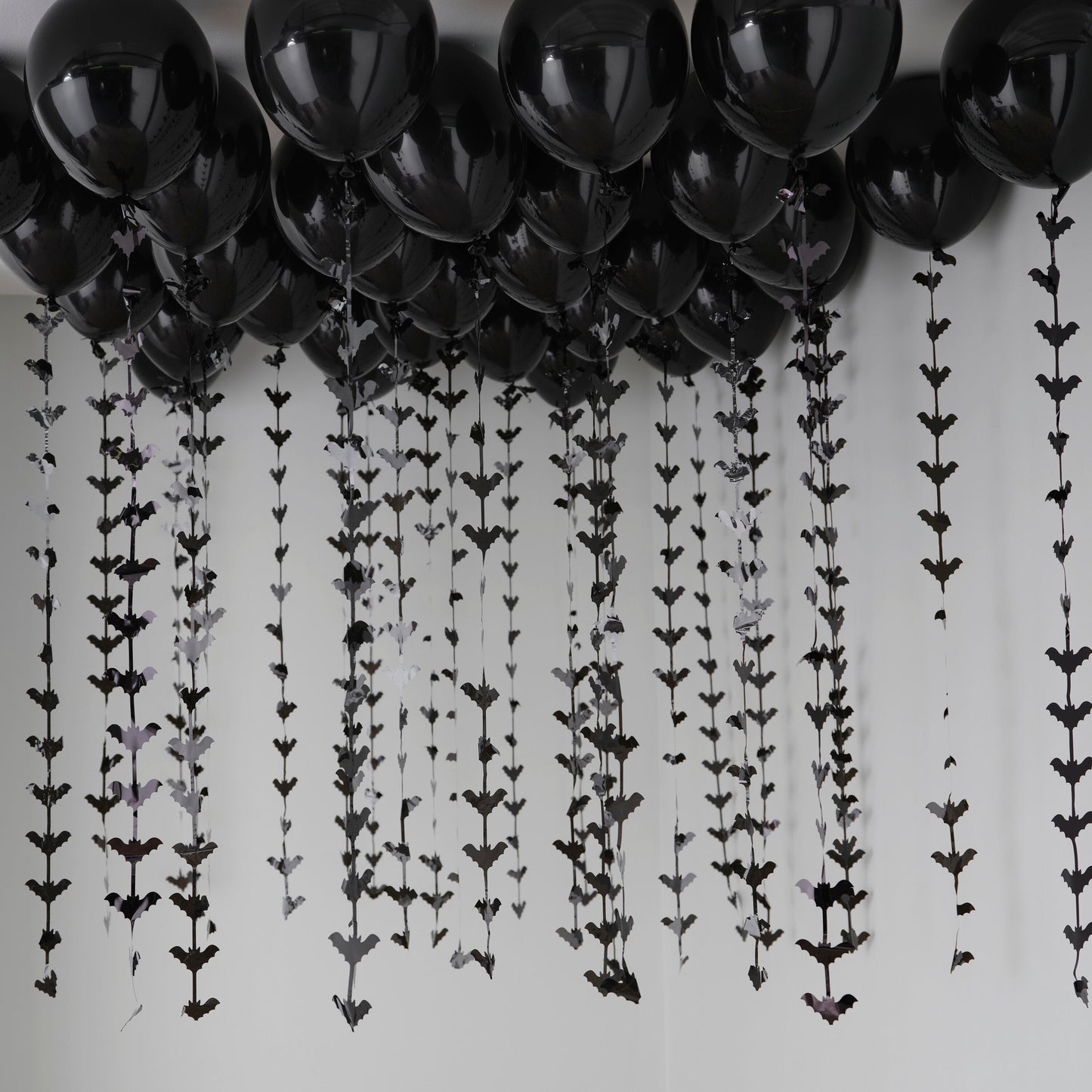 Halloween Balloons Ceiling Kit with Bat Balloon Tails- 5 Inner Pack