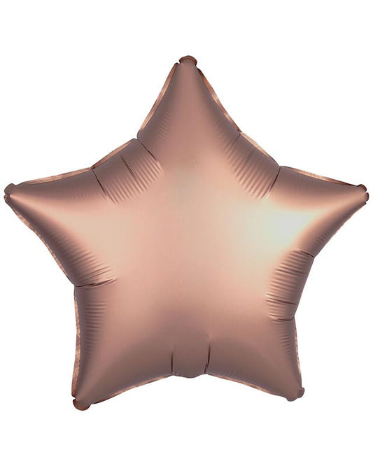 9914094 - Amscan Rose Gold Star Standard Unpackaged Foil Balloons C16 - 10 PC