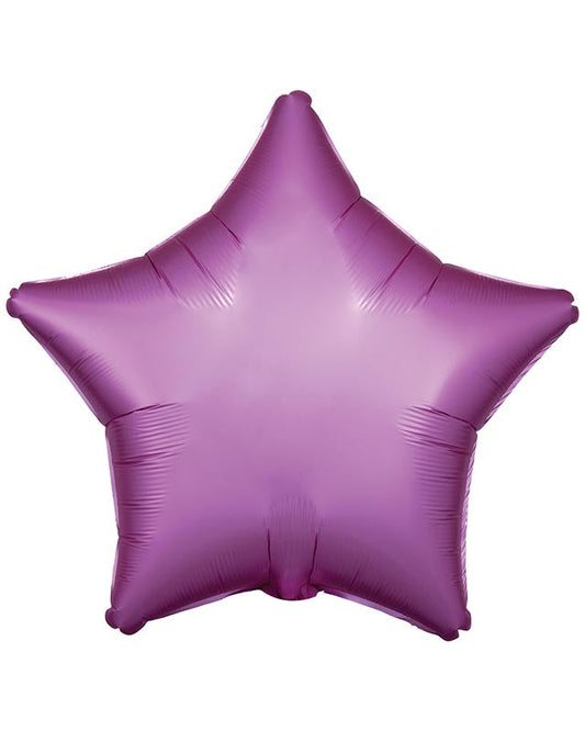 9914100 - Amscan Silk Lustre Flamingo Star Standard Unpackaged Foil Balloons C16 - 10 PC