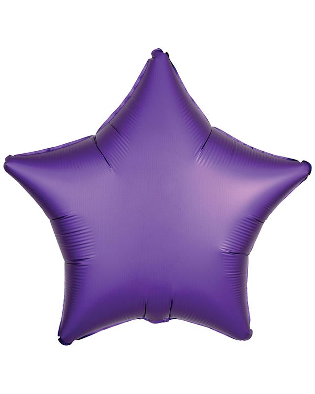 Amscan Silk Lustre Various Colours Star Standard Unpackaged Foil Balloons C16 - 10 PC