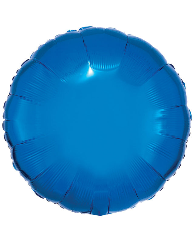 Amscan Metallic Circle Standard Unpackaged Foil Balloons C16 - 10 PC - Various Colours