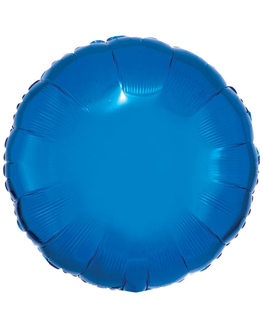 Amscan Metallic Circle Standard Unpackaged Foil Balloons C16 - 10 PC - Various Colours