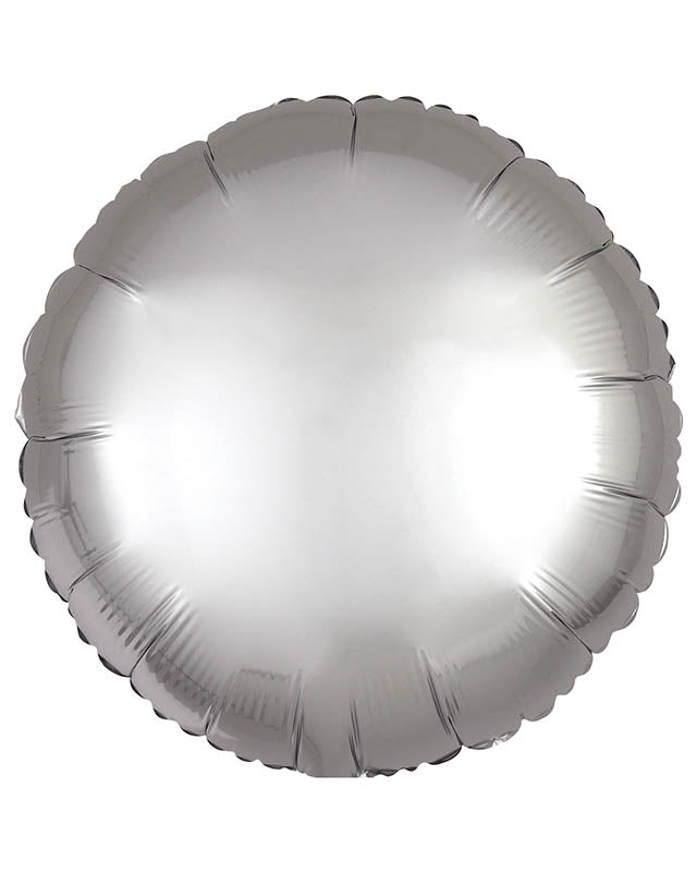 Amscan Silk Lustre Various Colours Circle Standard Unpackaged Foil Balloons C16 - 10 PC