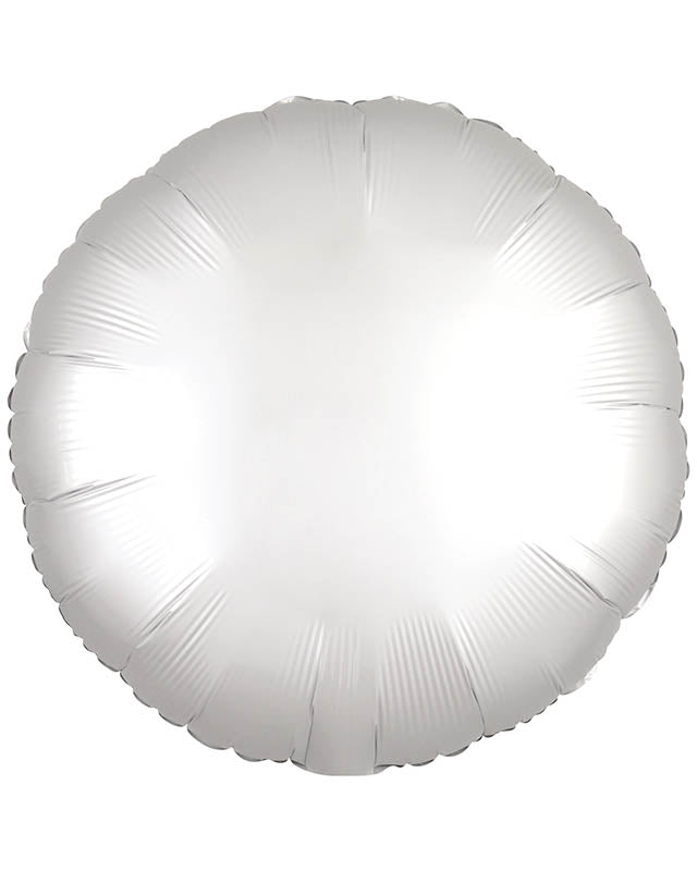 Amscan Silk Lustre Various Colours Circle Standard Unpackaged Foil Balloons C16 - 10 PC