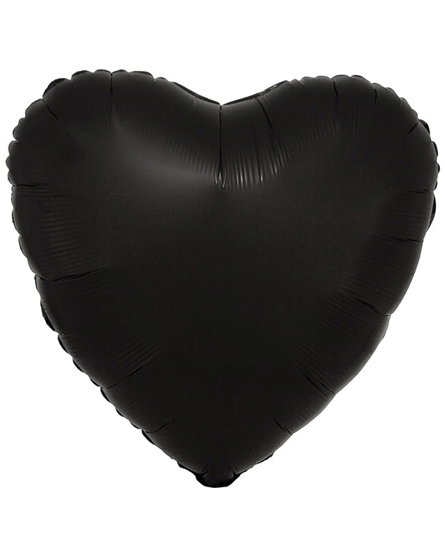 Amscan Silk Lustre Heart Standard Unpackaged Foil Balloons Various Colours C16 - 10 PC