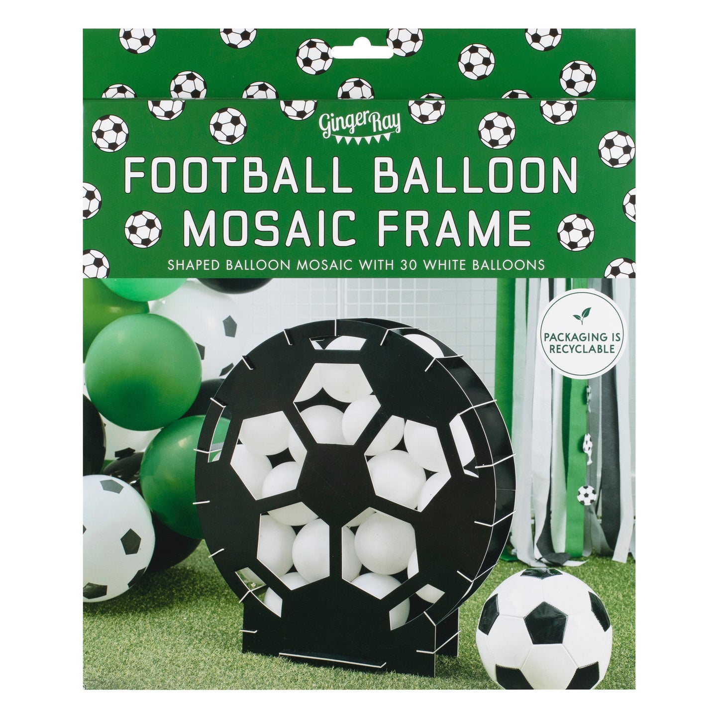 Football Balloon Mosaic Stand Kit- 4 Inner Pack
