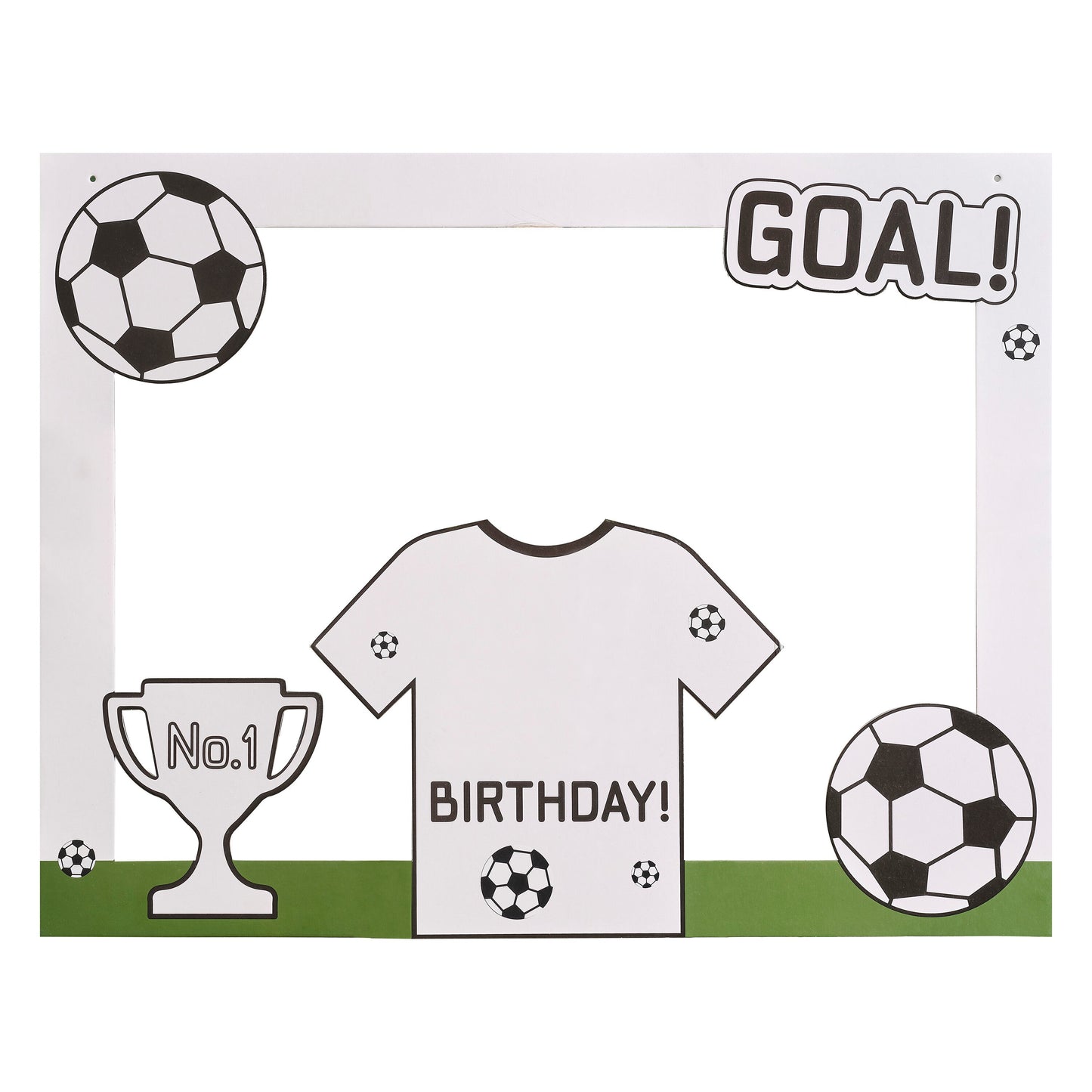 Customisable Football Party Photo Booth Frame- 5 Inner Pack
