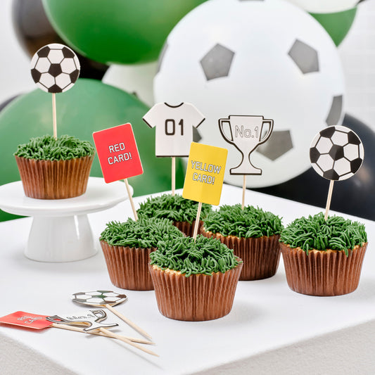 Football Cupcake Toppers- 5 Inner Pack