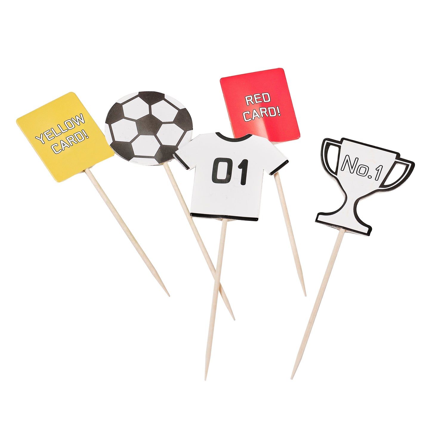 Football Cupcake Toppers- 5 Inner Pack
