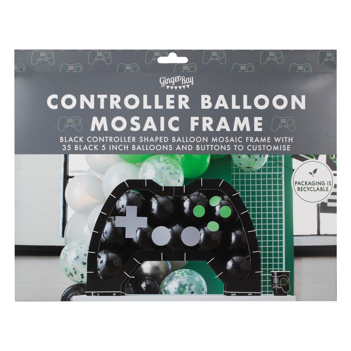 Controller Shaped Balloon Mosaic Stand Kit- 4 Inner Pack