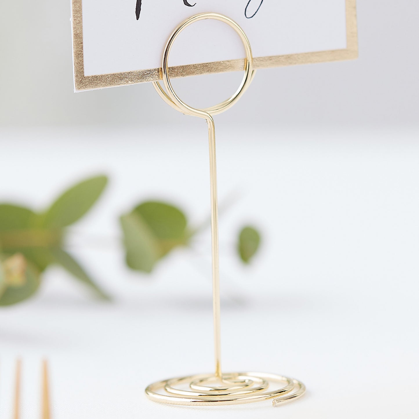 Gold Photo & Table Number Holder- 5 Inner Pack