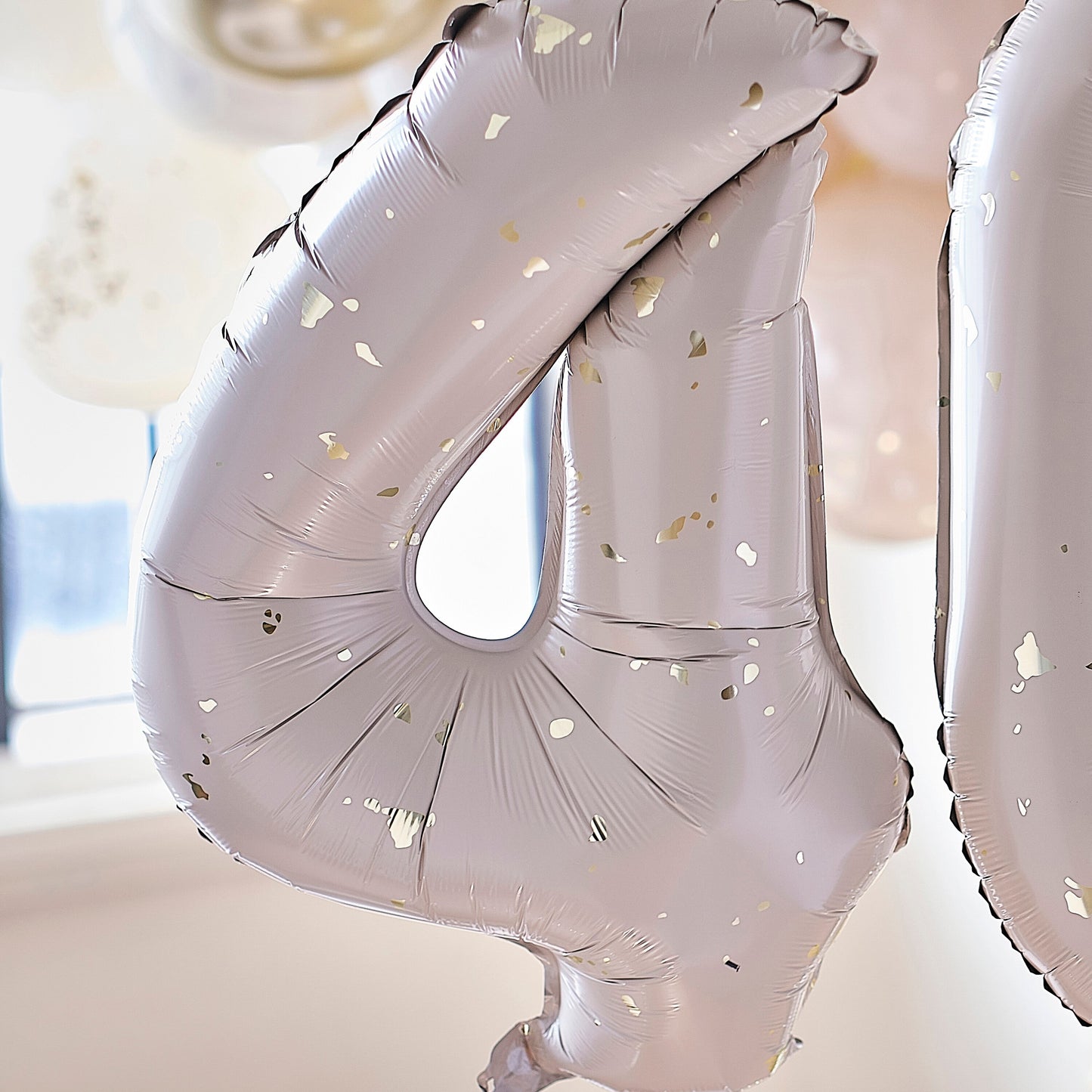 Gold Speckle 40th Birthday Balloons- 5 Inner Pack