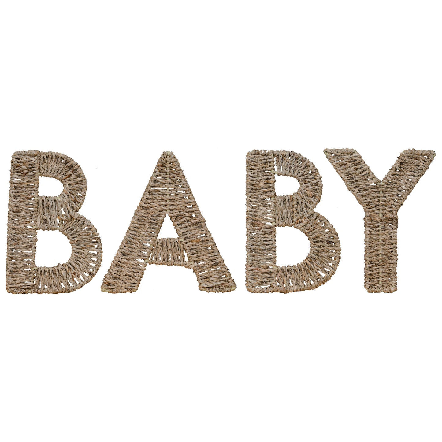 Wicker Baby Sign Nursery Decoration- 10 Inner Pack